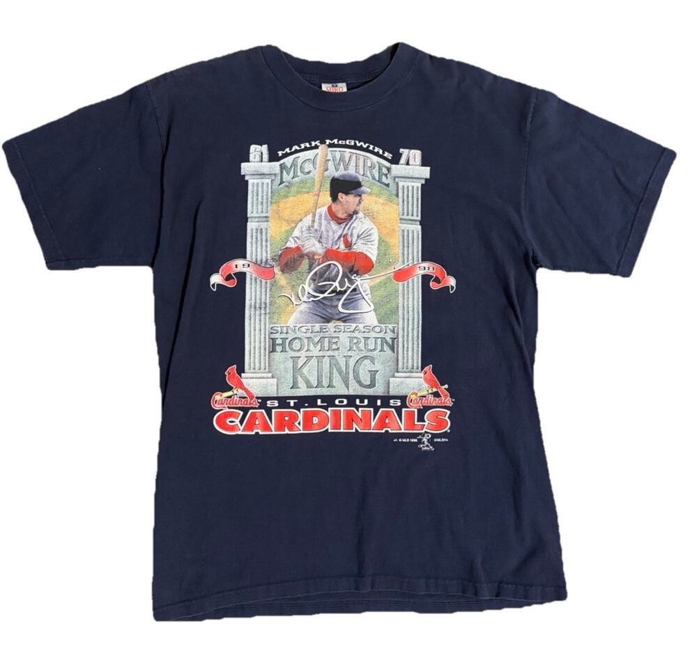 Mark McGwire 1998 Vintage T-Shirt St Louis Cardinals Size XL 90s MLB Baseball